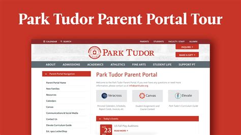 park tudor parent portal.